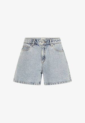 ICHI, IHAVENY SHO - Lühikesed teksad - light blue bleached
