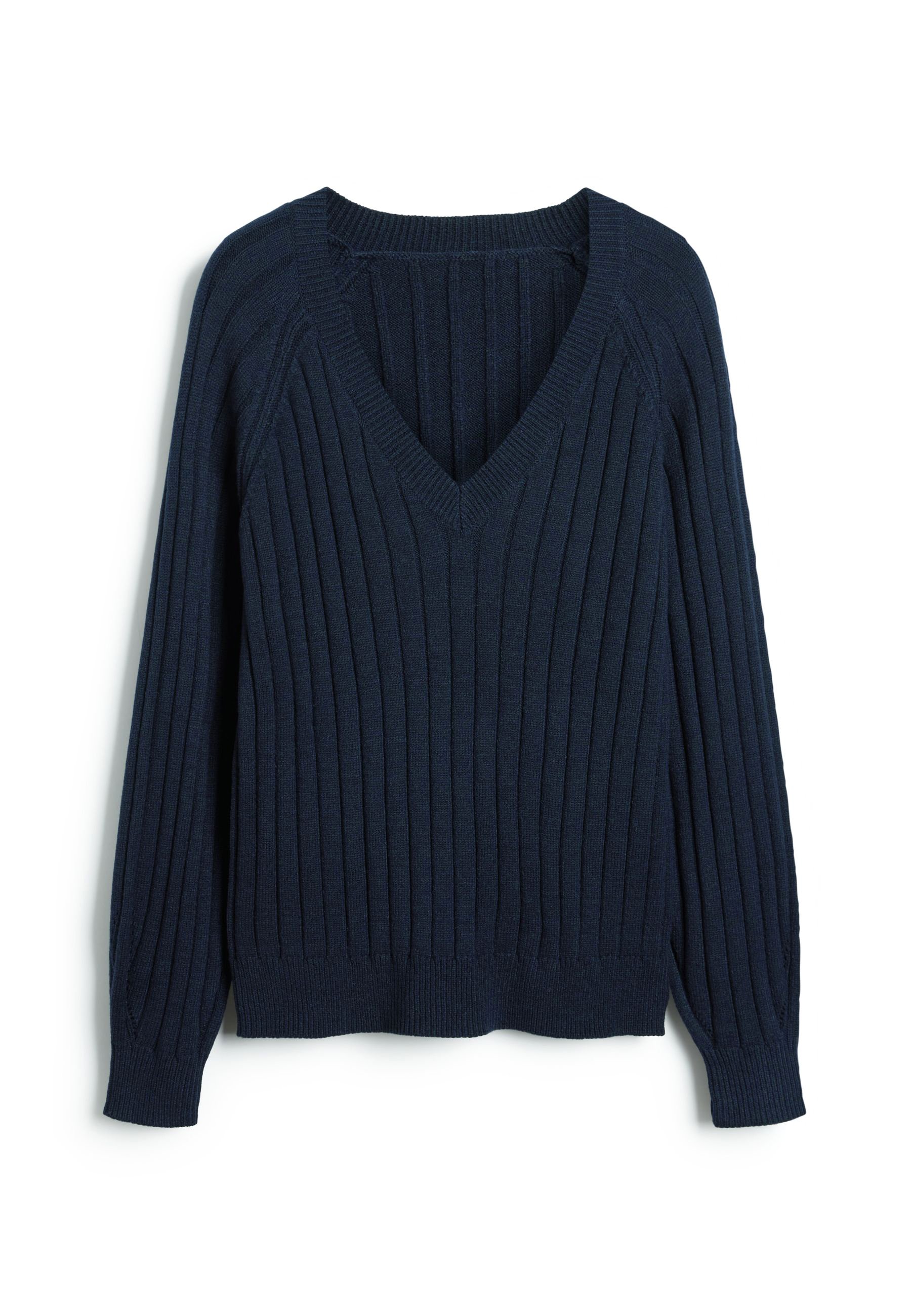 Next V-NECK - Jumper - navy blue/blue 