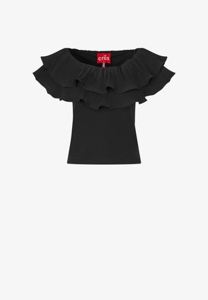 Cras, FLOUNCE - Print T-shirt - black