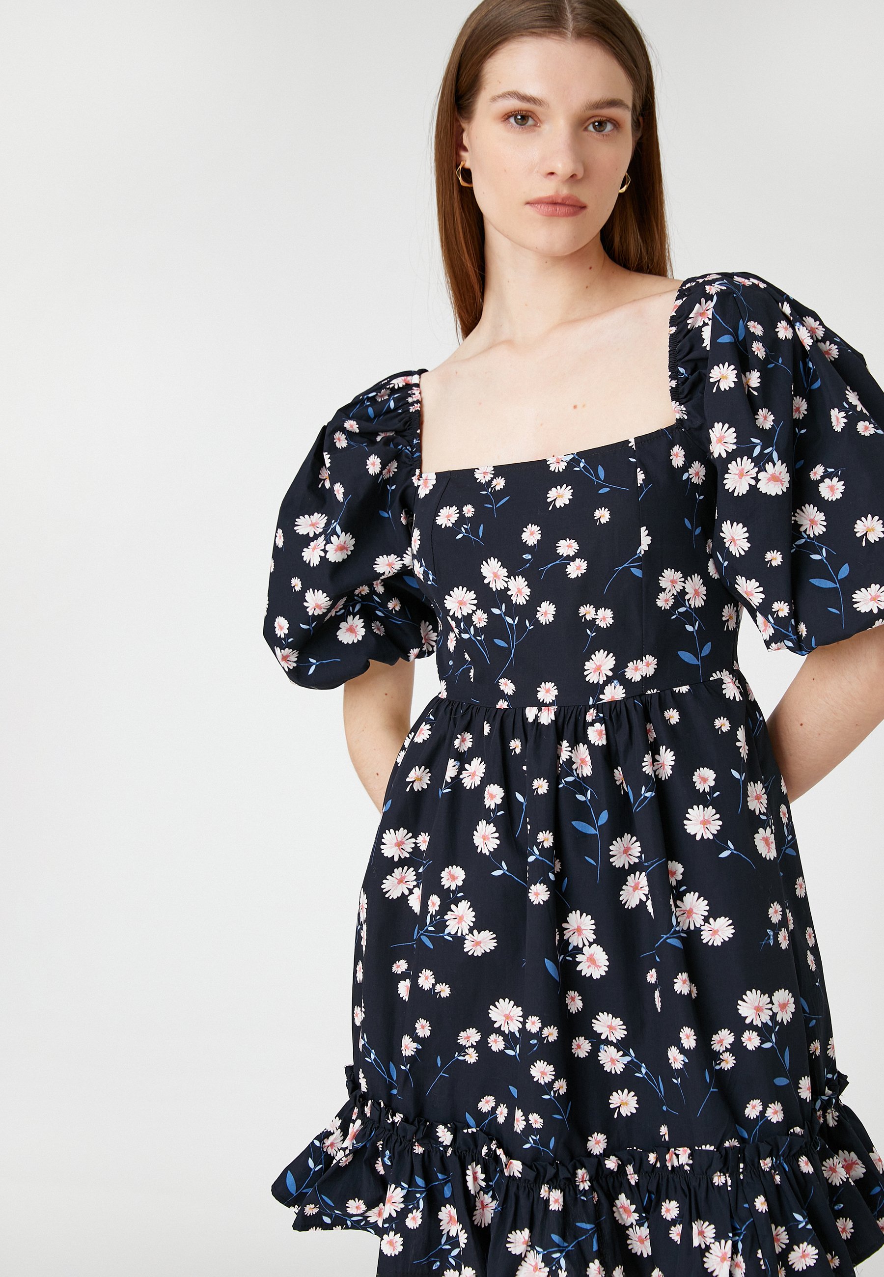 VILA VIDOBBY ROUCING MIDI DRESS - Vestido De Cóctel - Cameo Green/verde