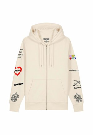 Felpa con zip - off-white