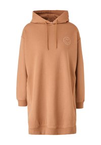 s.Oliver MET SMILEY PRINT - Hoodie - sandstein