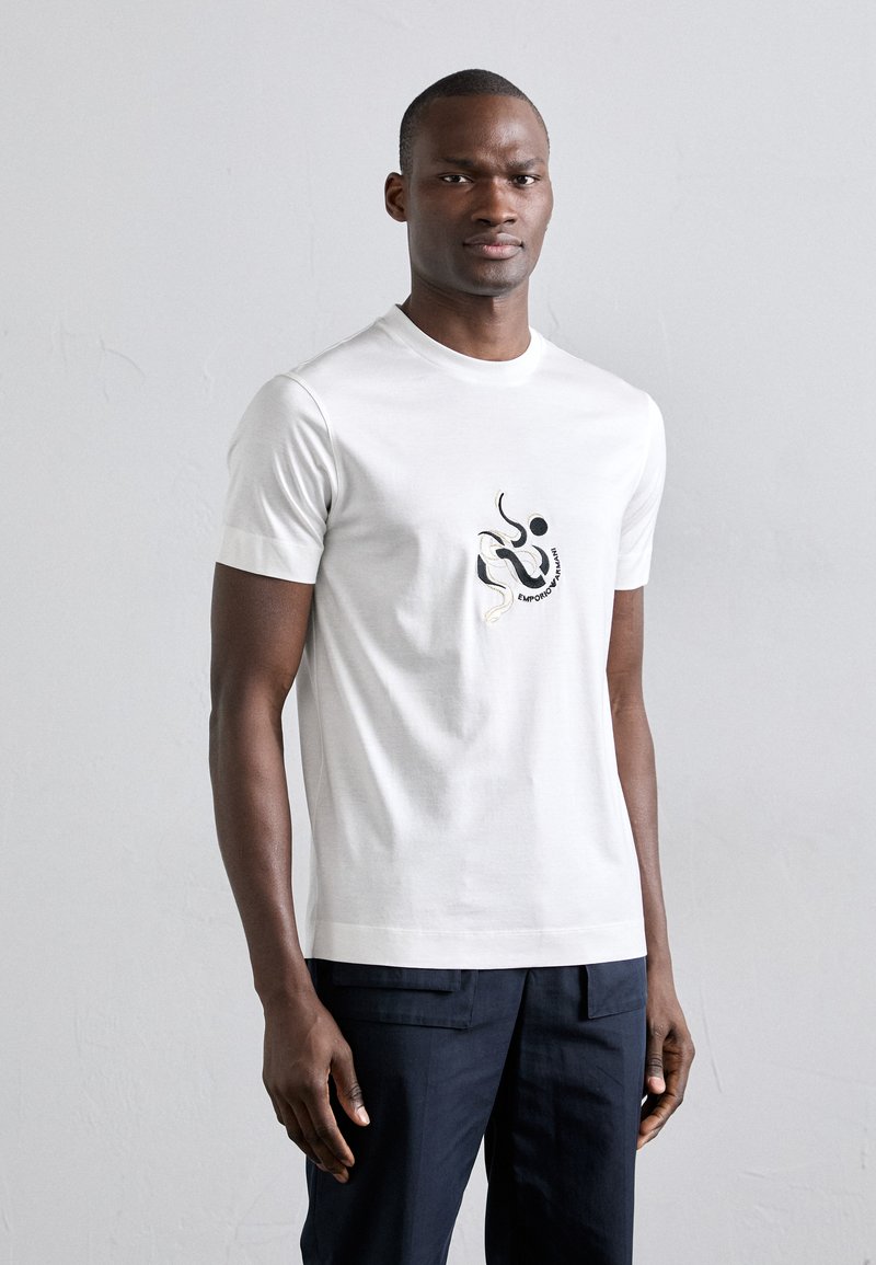 Emporio Armani Print T-shirt - snow white