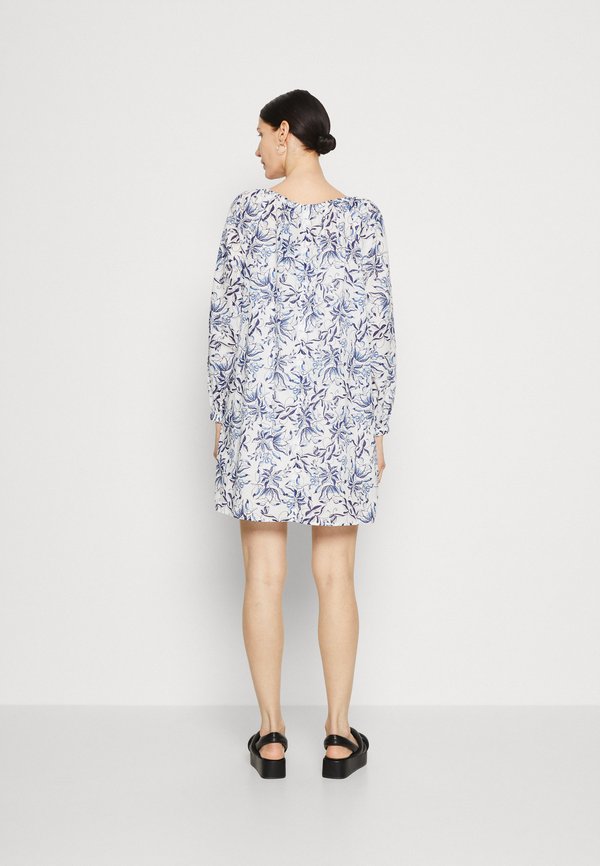 DRESS PRINTED SHORT LENGT H SHAPE FRONT SLIT TAPE DETAILS - Day dress - multi3