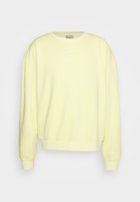 SMALL SIGNATURE WASHED CREW UNISEX - Športni pulover - light yellow