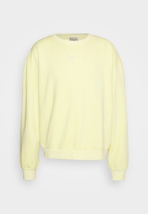Karl Kani SMALL SIGNATURE WASHED CREW UNISEX - Sudadera - light yellow