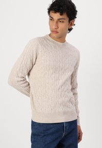 Hackett London Striktrøje - antique white