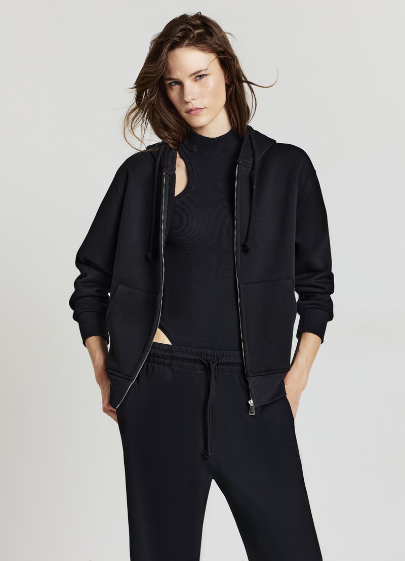 Calliope Felpa con zip - ultrablack
