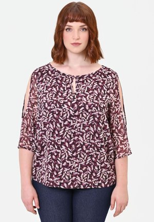 Rinascimento, BLUSA FANTASIA_ANIMALIER - Camicetta - var red bordeaux