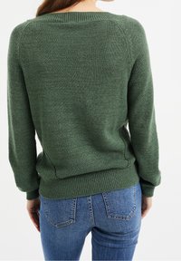 WE Fashion Stickad tröja - green