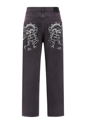 Ed Hardy TWISTED DRAGON TINTED - Straight leg jeans - purple