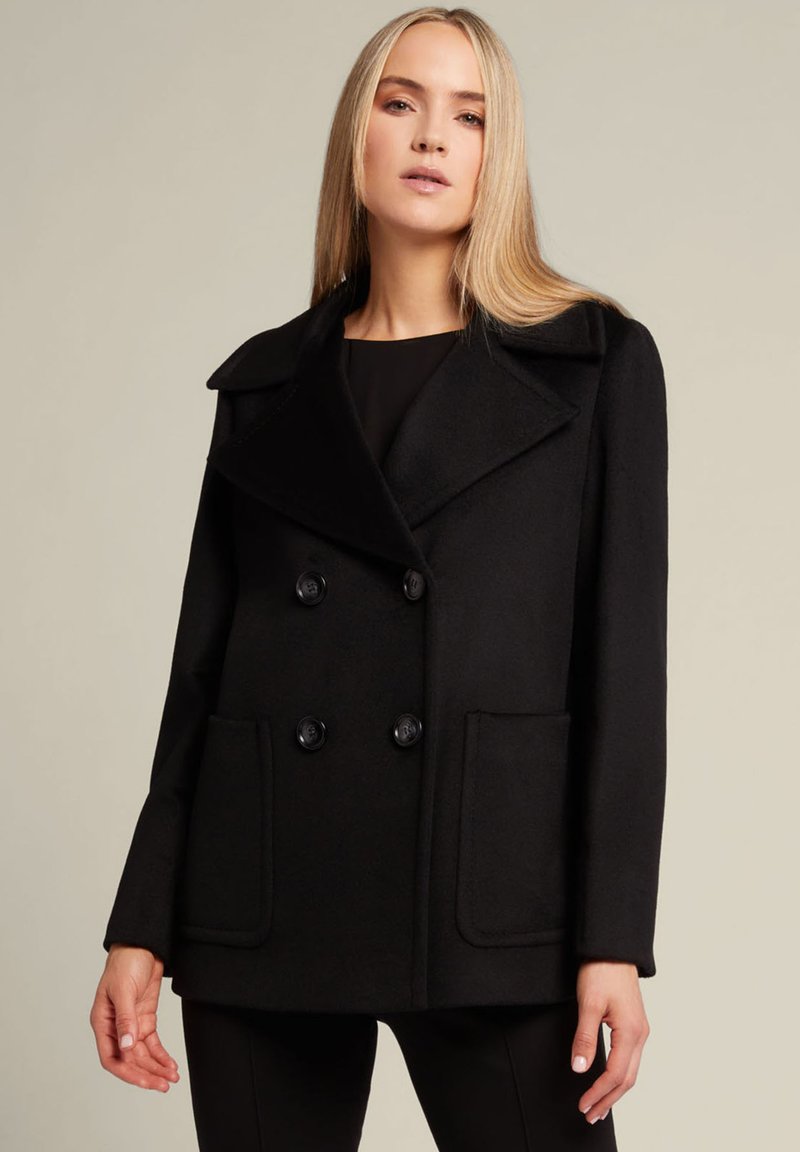 Elena Mirò IN DRAP LUXURY Abrigo corto nero/negro Zalando.es