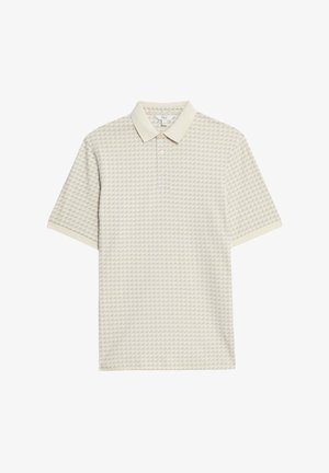Marks & Spencer HOUNDSTOOTH PRINT - Poloshirt - ecru