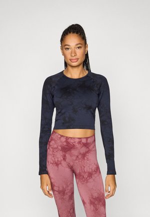 ONPTIE CROP SEAM TOP - Μπλούζα με μακριά μανίκια - night sky