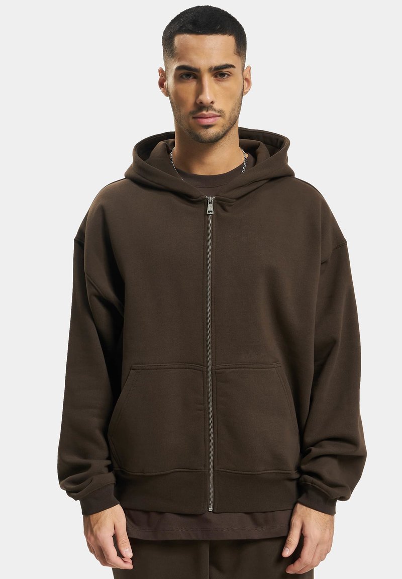 DEF Sudadera con cremallera - brown