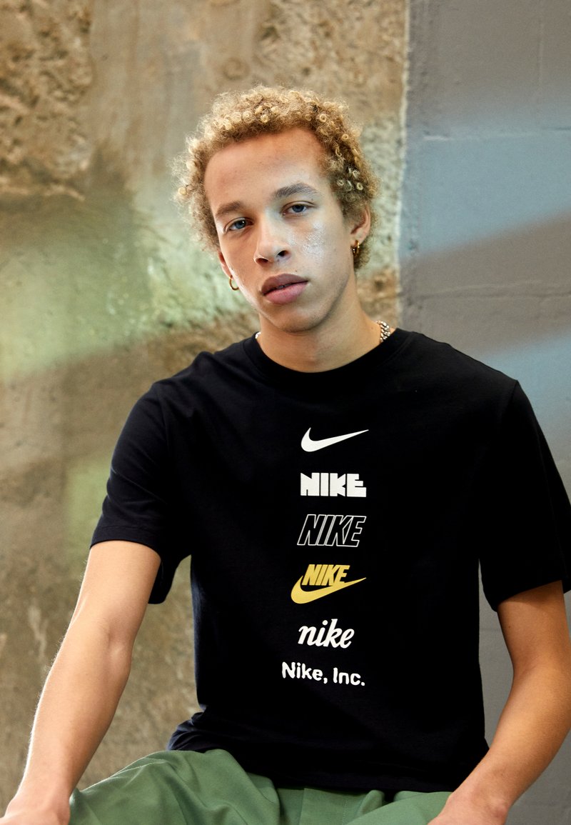 Nike Sportswear TEE CLUB Sport TShirt black/schwarz Zalando.ch