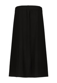 zero MIDI MIT SCHLITZ - A-linjainen hame - black beauty