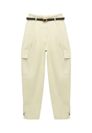 BELTED - Cargobyxor - khaki