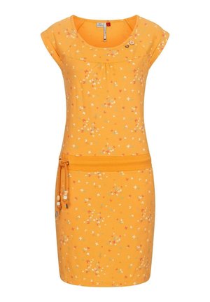 Etui-jurk - dark yellow