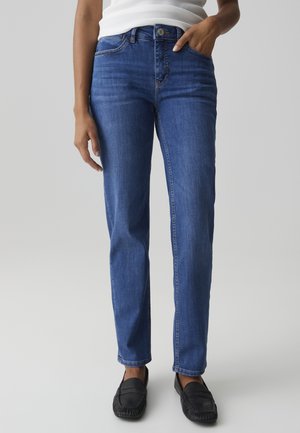 OPUS MID RISE CROPPED NORMALE PASSFORM LOW - Jeans Tapered Fit - strong blue