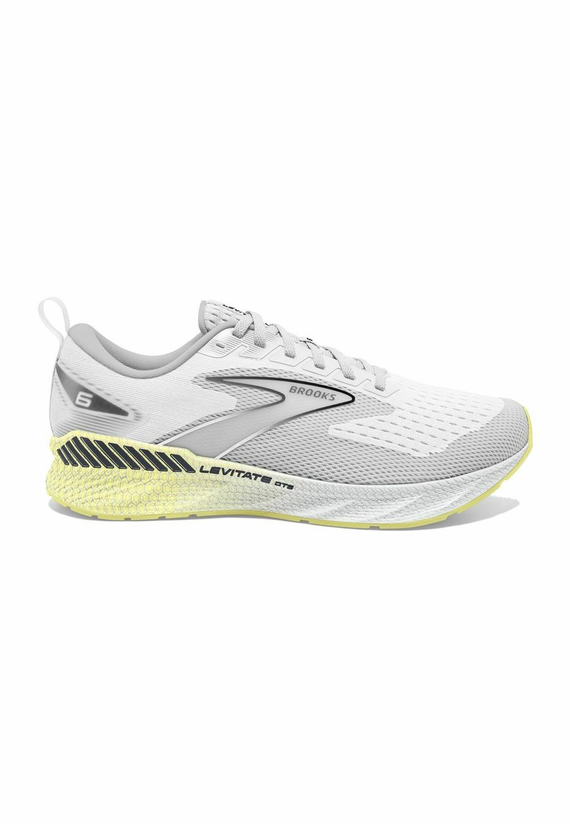 Brooks LEVITATE GTS 6 Stabilty running shoes white oyster yellow