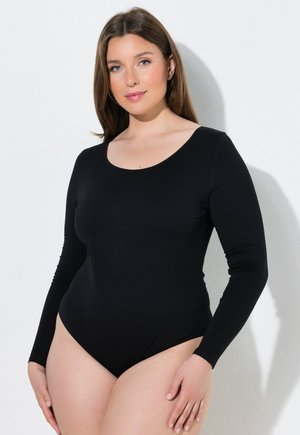 Ulla Popken, LONG SLEEVE STRETCH FIT BODYSUIT - Body - black