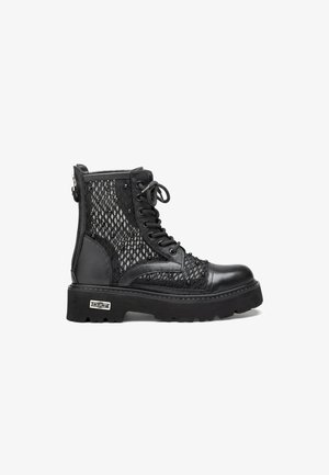Cult, Bottines de cowboy / motard - black dim