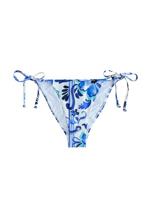 TIE SIDE FIT  - Spodný diel bikín - white blue porcelain