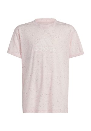 T-Shirt print - sandy pink mel white