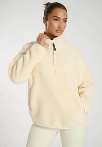 South Beach - BORG QUARTER ZIP - Fleece jumper - crm Thumbnail Image 1