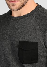 Pier One Sudadera - mottled dark grey