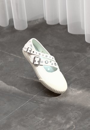 MARY JANE STRAPS - Ballet pumps - metal/white