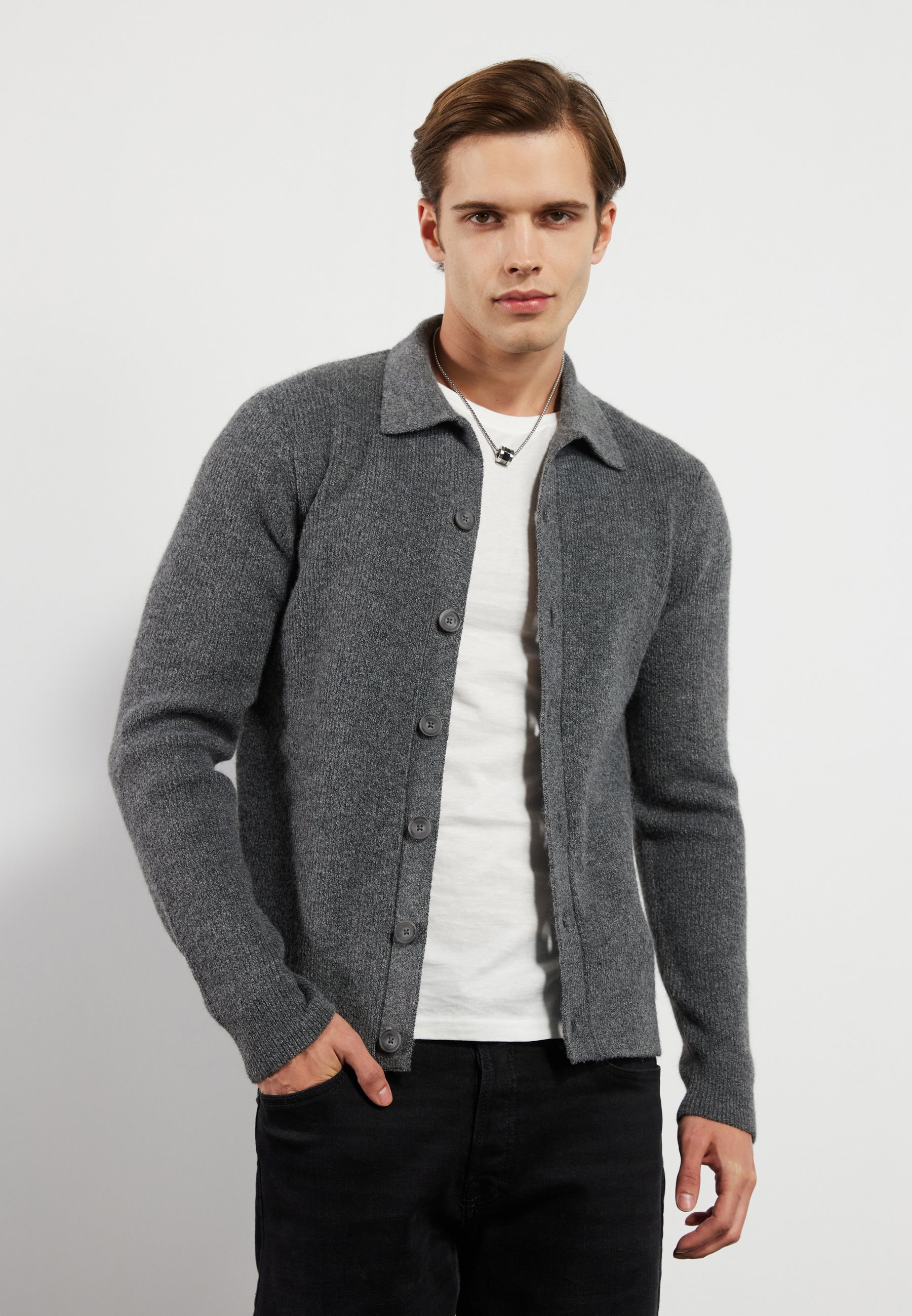INDICODE JEANS IDBERCELL - Cardigan - navy/blu scuro