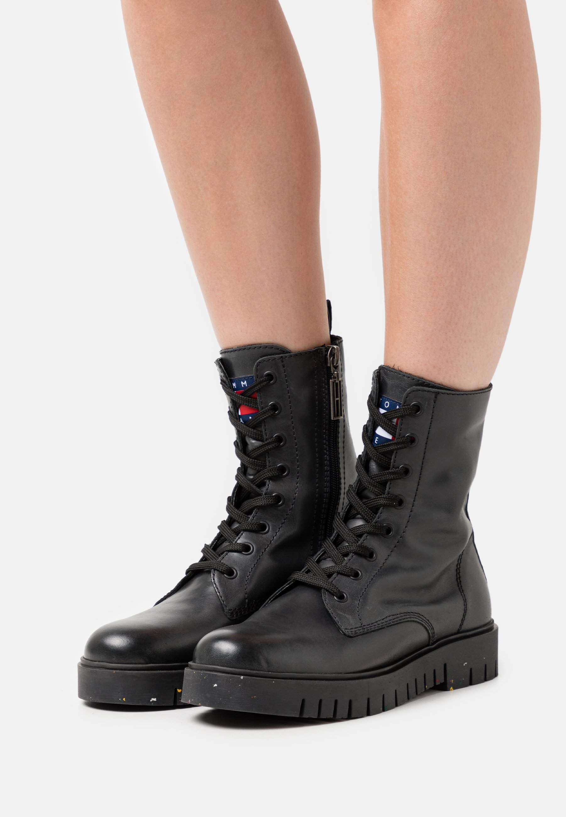 Tommy Jeans LACE UP - Platform ankle 