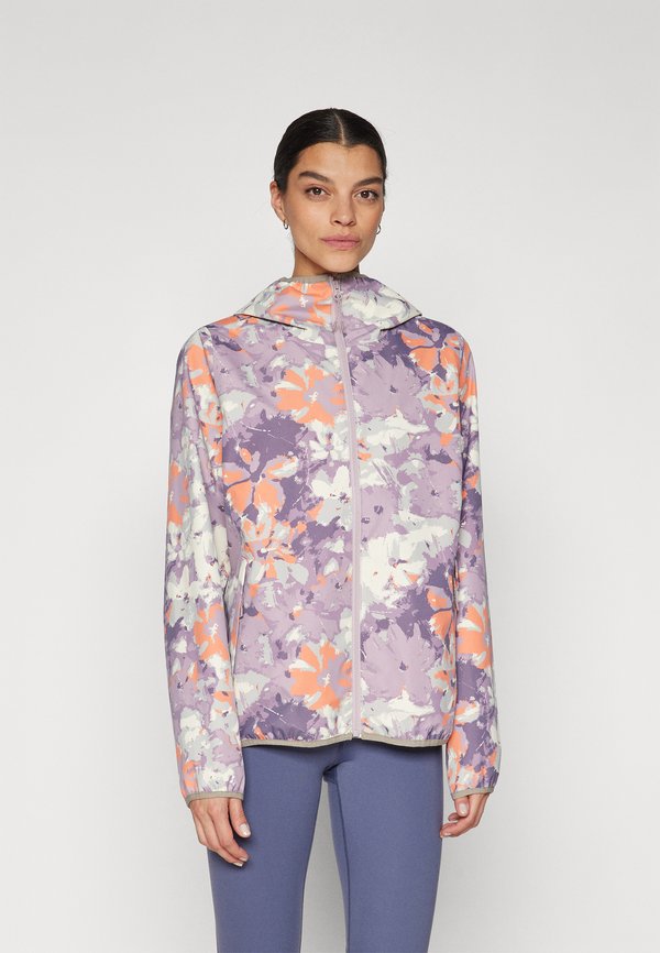 GRAPHIC RAIN JACKET - Waterproof jacket - purple clay