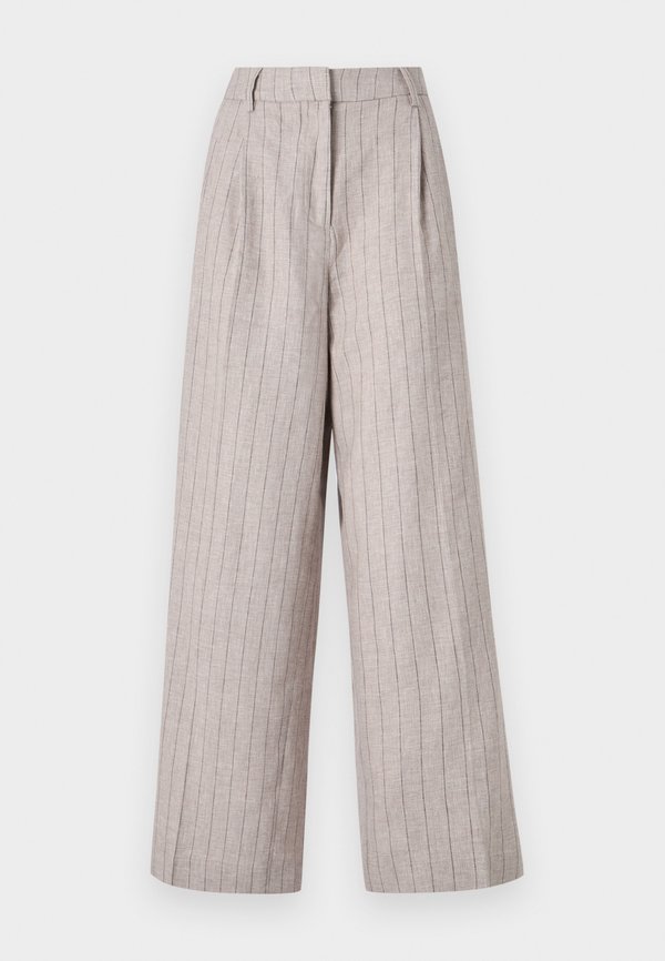 SLFVILKA SUN EXTRA WIDE PANT - Trousers - oatmeal2