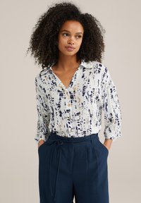 WE Fashion - Button-down blouse - dark blue Thumbnail Image 1
