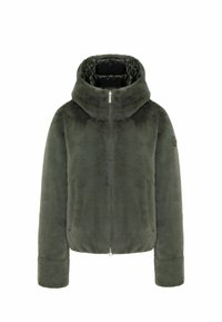 REVERSIBLE FAUX FUR - Puhovka - green