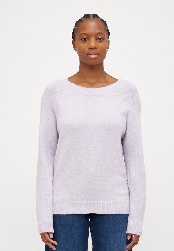 VMDOFFY O NECK - Strickpullover - purple heather melange