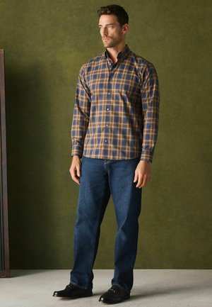 Next, REGULAR FIT - REGULAR FIT EASY IRON BUTTON DOWN LONG SLEEVE OXFORD SHIRT - Hemd - navy yellow check