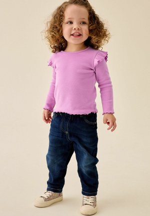 Next, REGULAR FIT - RIBBED LONG SLEEVE TOP - Langarmshirt - lilac purple