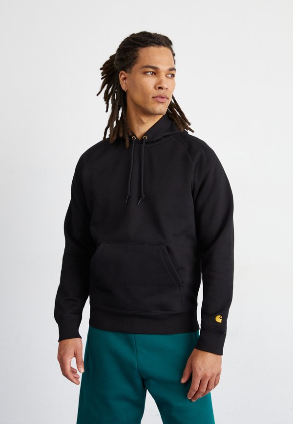 HOODED CHASE - Sweatshirt - schwarzgold