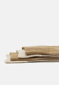 camano ONLINE MEN SHADOW STRIPES SOCKS 4 PACK - Calze - petrified oak