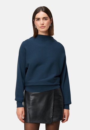 STRUKTURIERT MIT STEHKRAGEN - Pullover - teal ocean