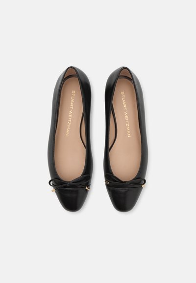 Stuart Weitzman SLEEK BOW FLAT - Klassischer Ballerina - black