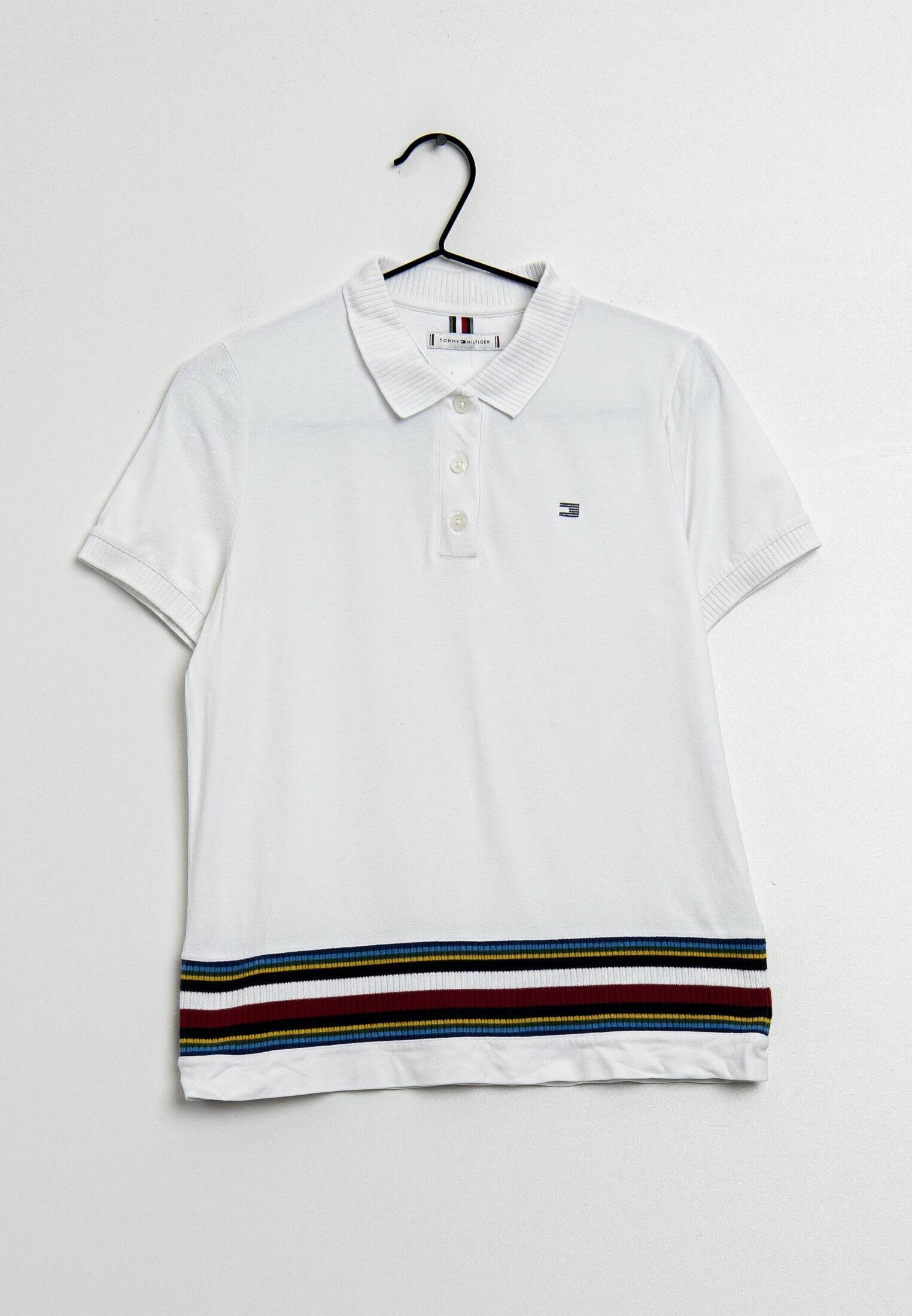 Tommy Hilfiger Polo shirt - white - (Pre-owned) - Zalando.de