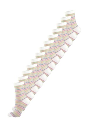 13-PACK TREND - Chaussettes - blau mint ringel