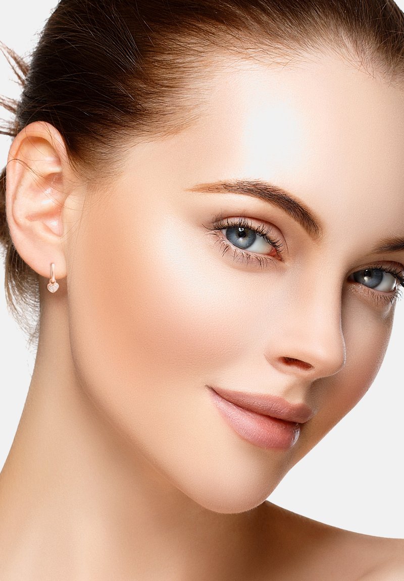 Sofia Milani HEART - Örhänge - rose gold-coloured