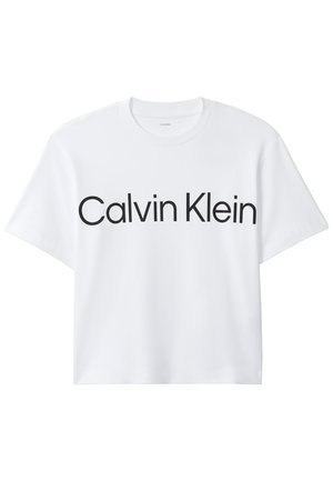 Calvin Klein Jeans, BOXY LOGO GRAPHIC TEE - T-shirt imprimé - bright white
