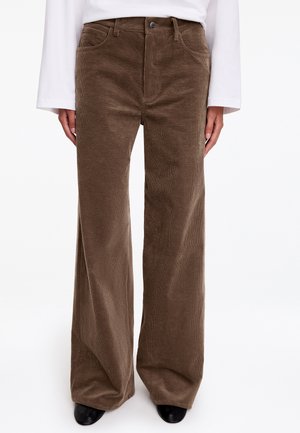 ARKET, ARKET CORDUROY TROUSERS - Pantalon classique - dark mole